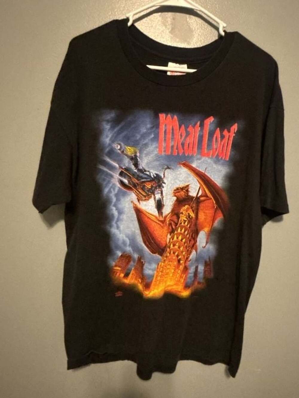 Vintage 1993 Meat Loaf Everything Louder Than Everything Else World Tour Band T-